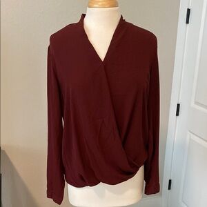 Elegant Burgundy Women's Top